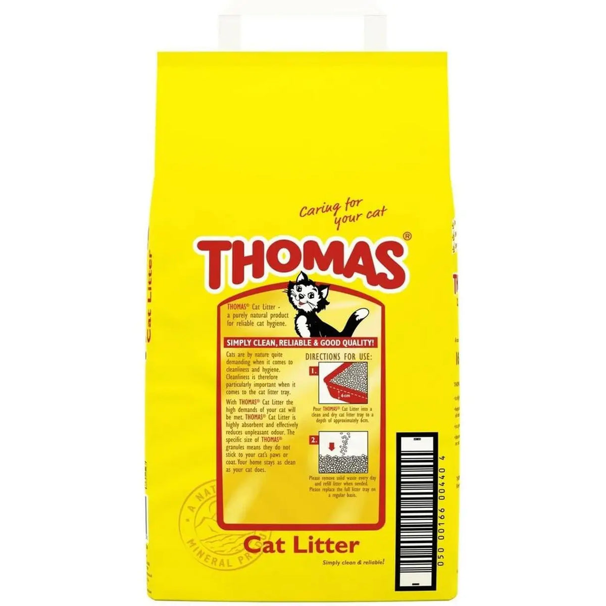16L Thomas Cat Litter Highly Absorbent Natural Mineral Litter 16 Litres