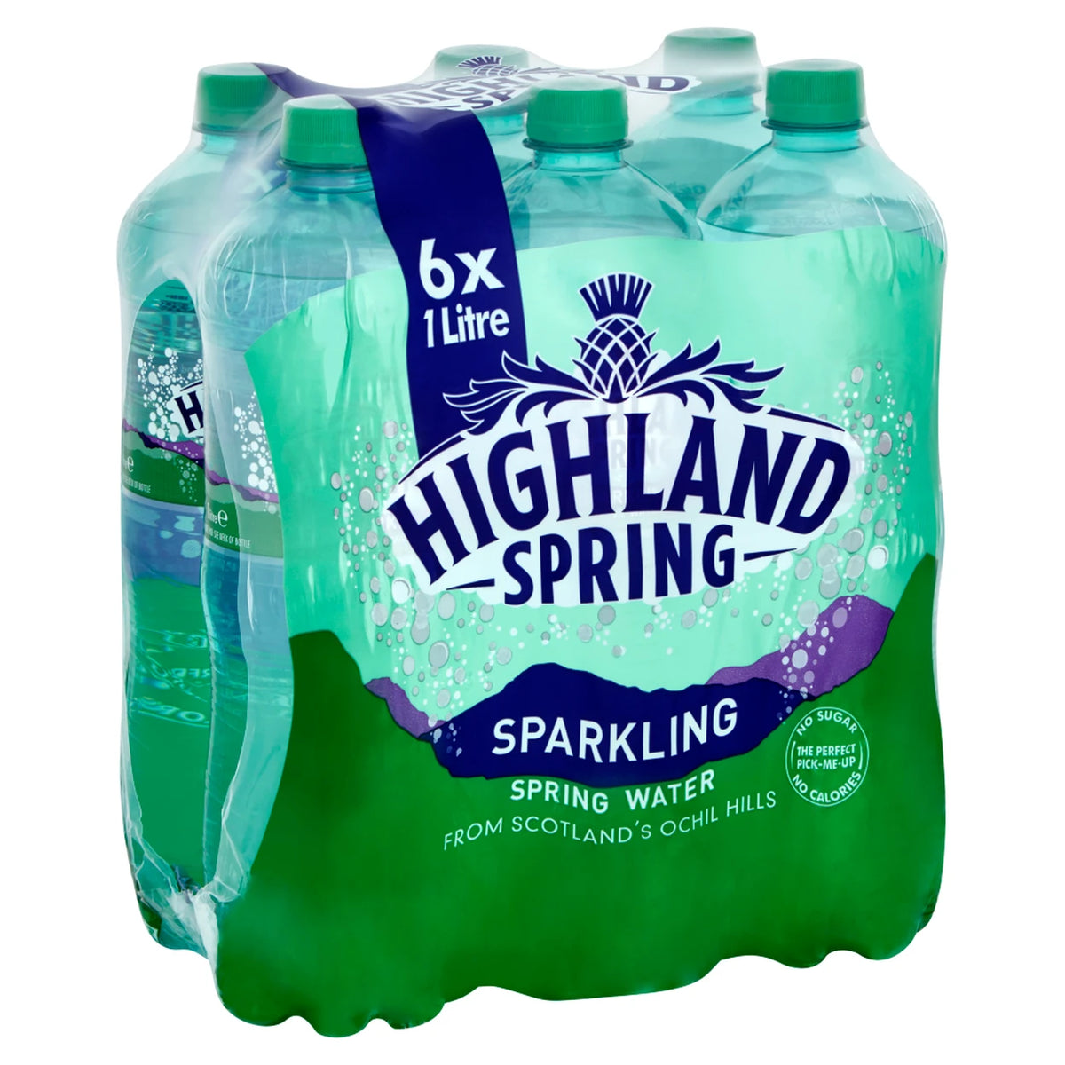 Highland Spring Sparkling Water, 6 x 1 Litre | UK Free And Fast Dispatch