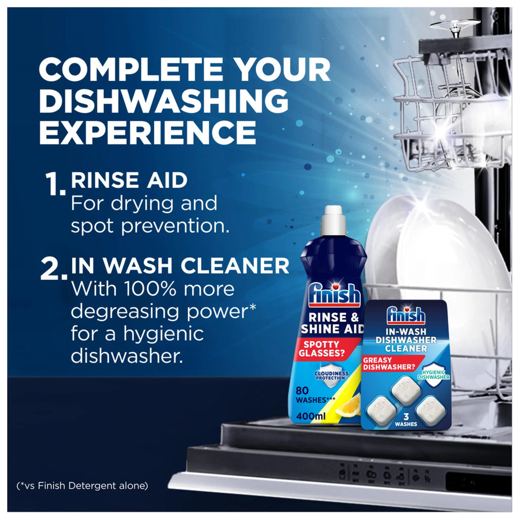 Finish 3 x In-Wash Cleaner Tablets