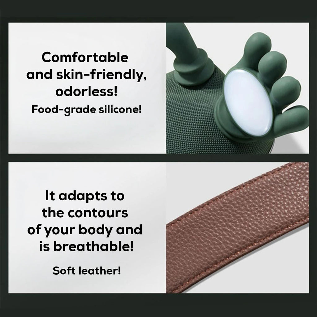 Hand Shaped Neck & Shoulder Massager Deep Tissue Tool USB-C Adjustable Strap Pro