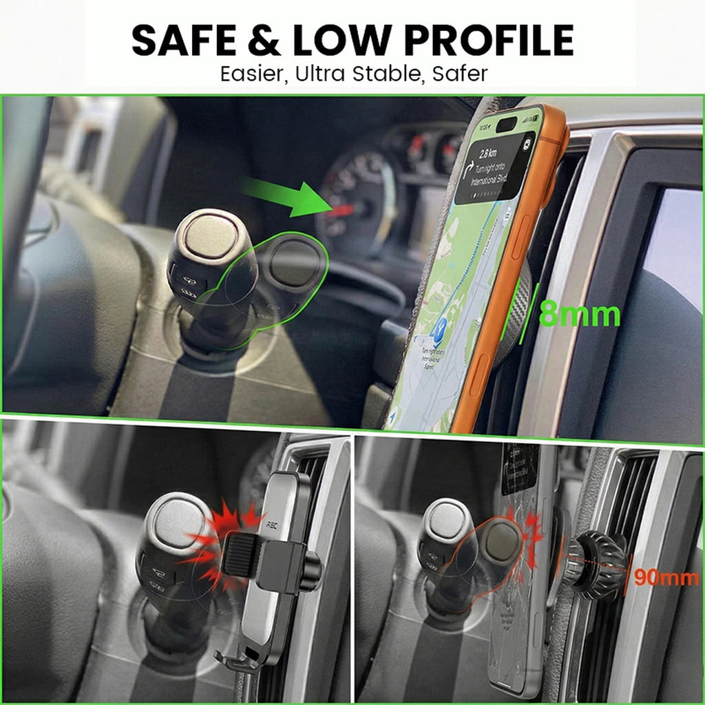 15W Magnetic Wireless Car Charger Mount Air Vent Dash Phone Holder For iPhone 15