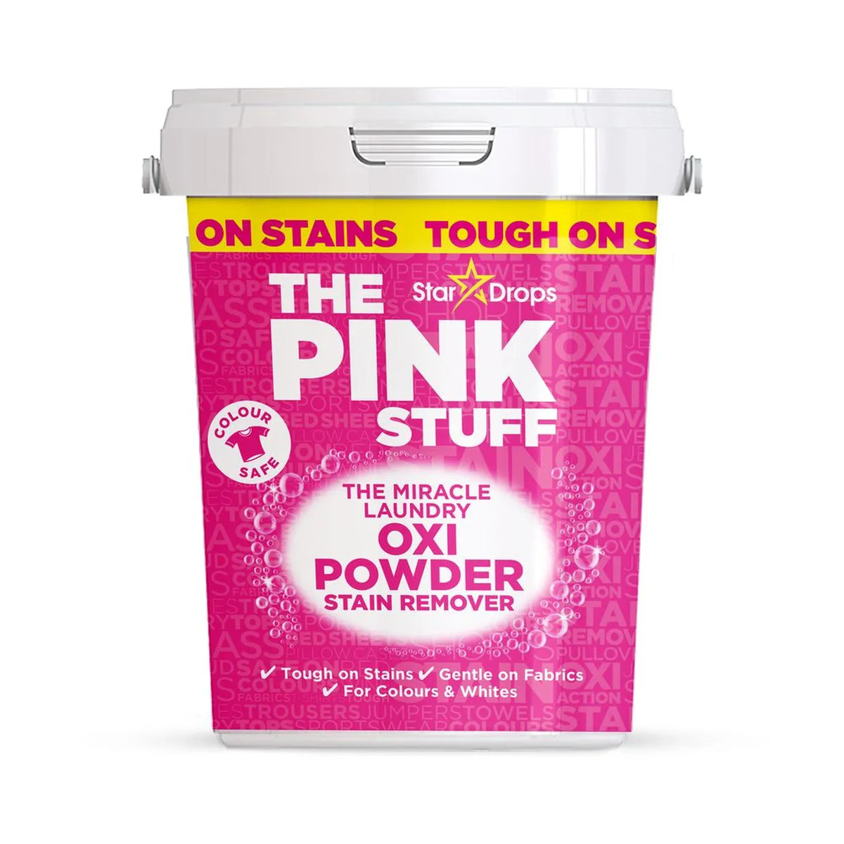 Star Drops The Pink Stuff The Miracle Laundry Oxi Powder Stain Remover Colours 1kg