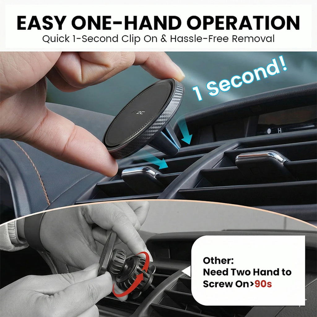 15W Magnetic Wireless Car Charger Mount Air Vent Dash Phone Holder For iPhone 15