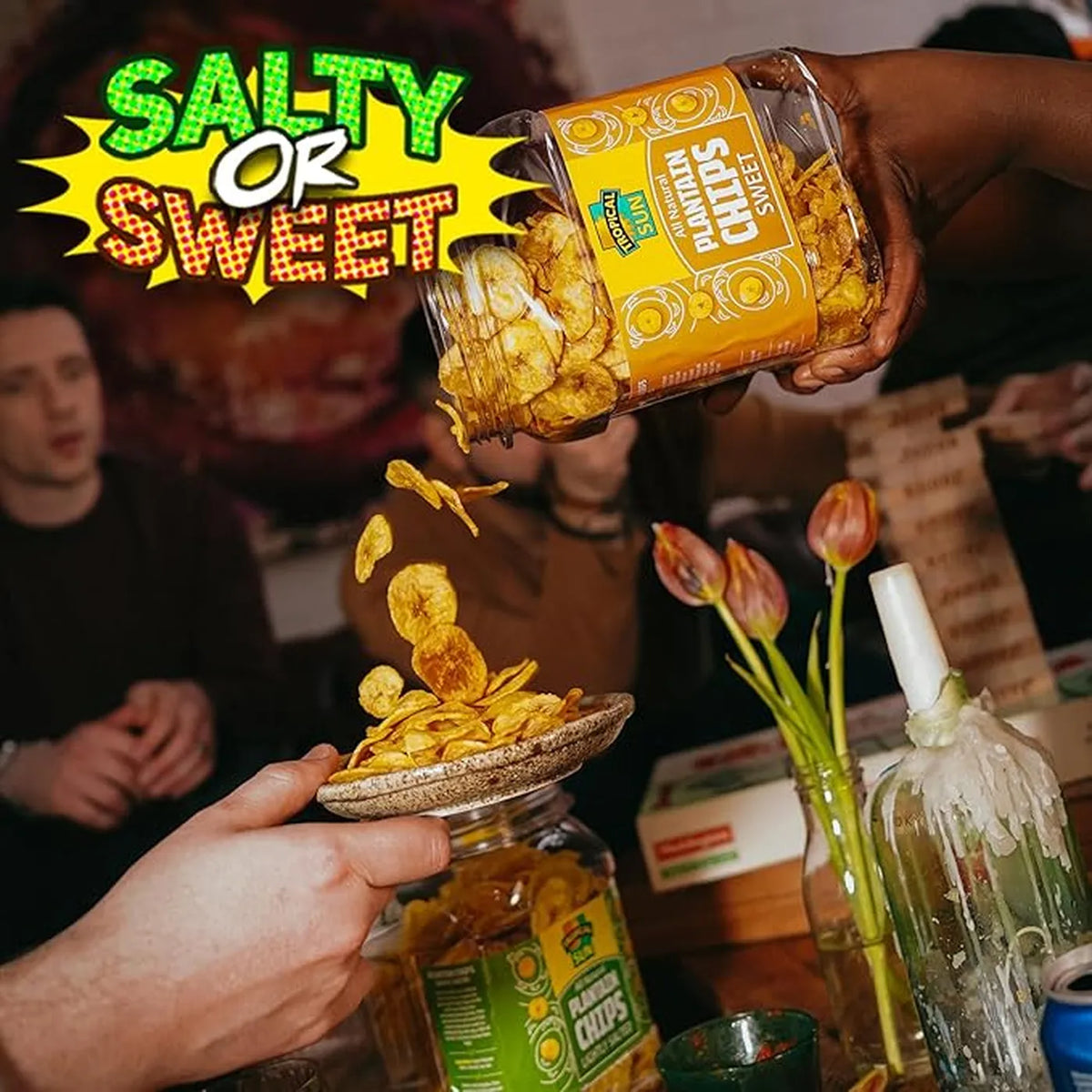 Naturally Sweet Plantain Chips Crispy Snack 450g