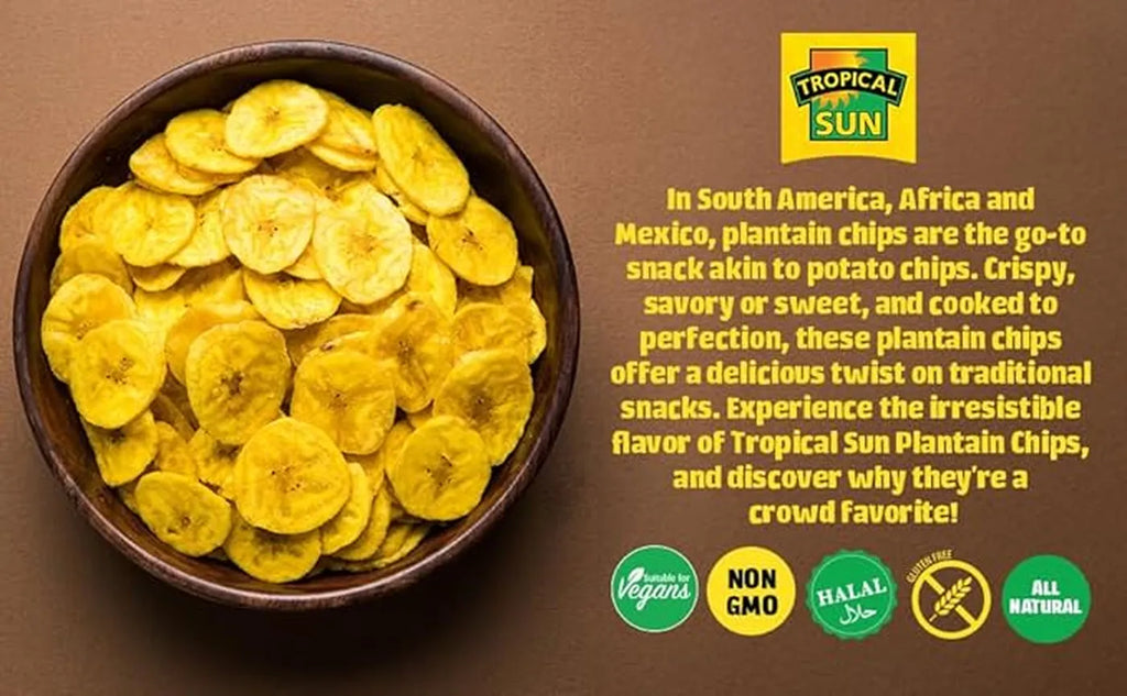 Naturally Sweet Plantain Chips Crispy Snack 450g