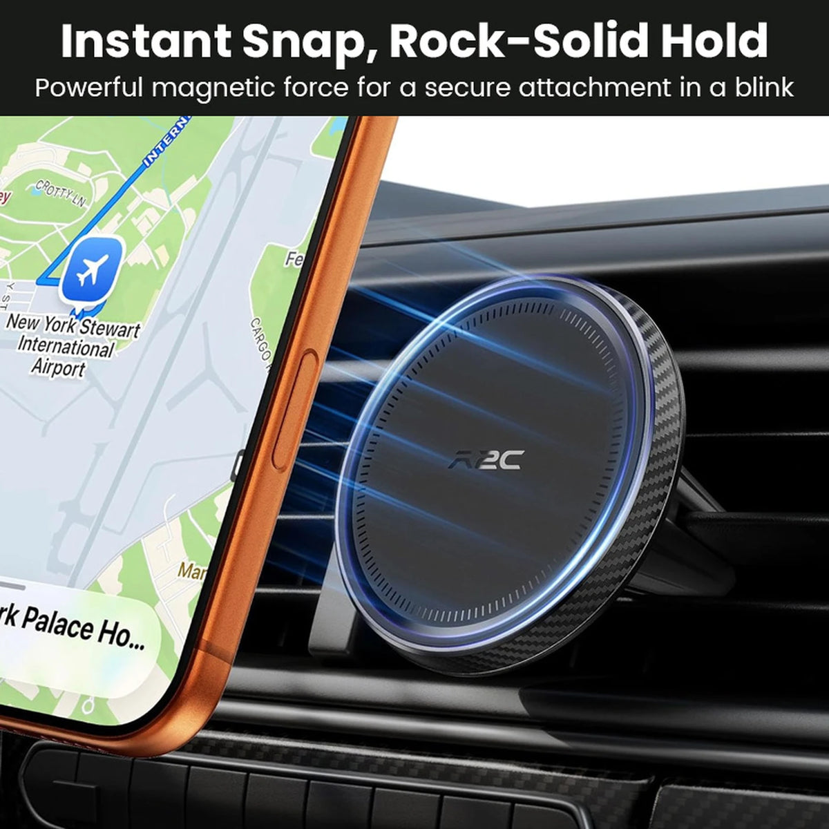 15W Magnetic Wireless Car Charger Mount Air Vent Dash Phone Holder For iPhone 15